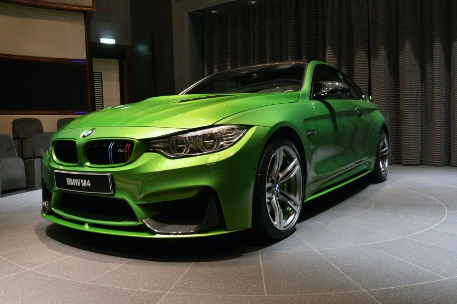  BMW M4 Coupe Java Green by Abu Dhabi Motors 2015 года  (фото 15 из 34)